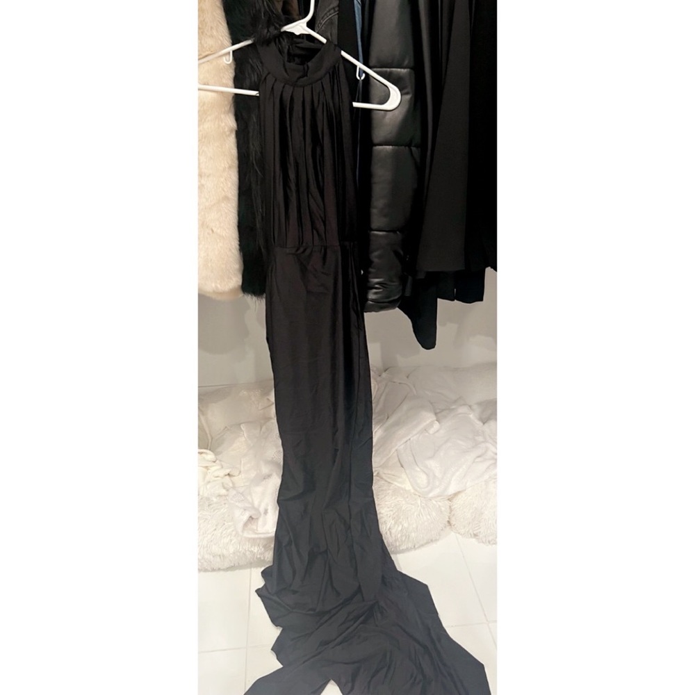 London Halter Neck Evening Gown